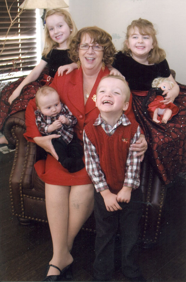 Jill Beischer with Grandchildren